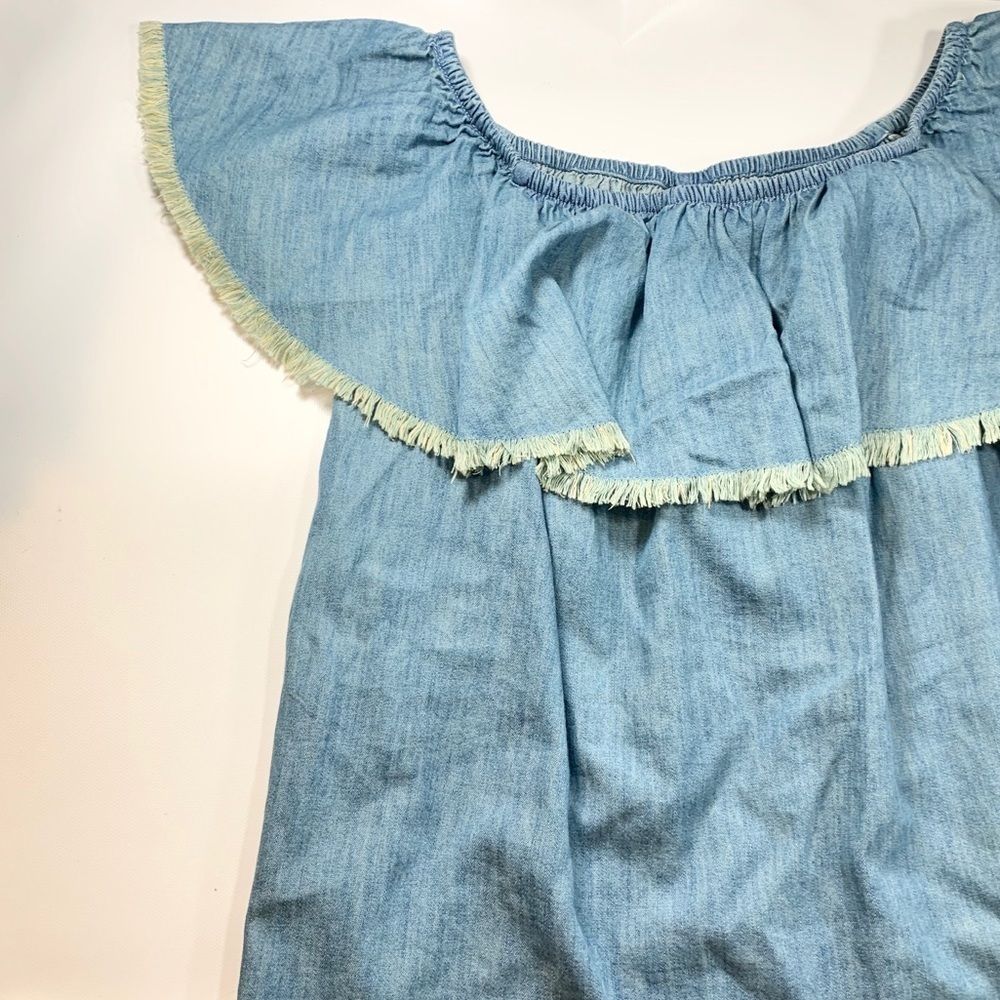 Mossimo Supply & Co Denim Dress XS Raw Hem - Picture 6 of 9